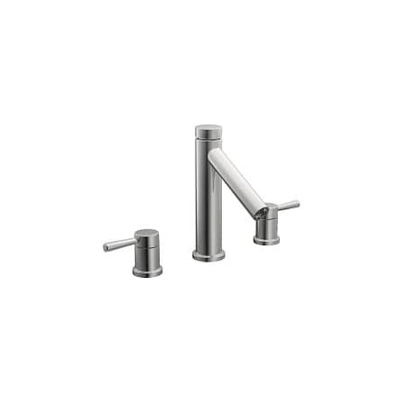Moen Chrome Two-Handle Roman Tub Faucet T913